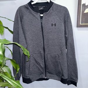 Under Armour Men's Charcoal Gray Full-Zip Jacket sz XL